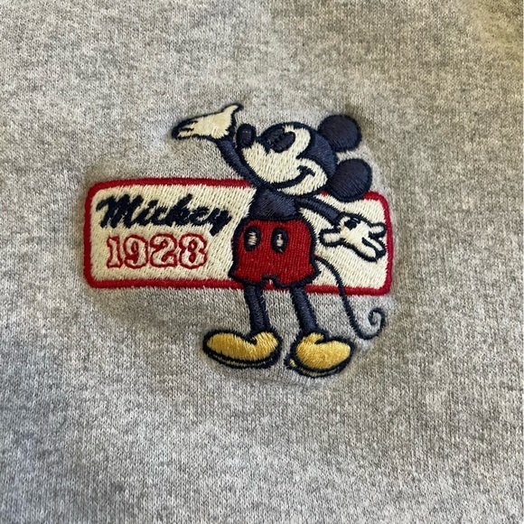 Disney World **2** Sweatshirts Orange Gray Mickey Mouse WDW Size Large - Picture 10 of 15